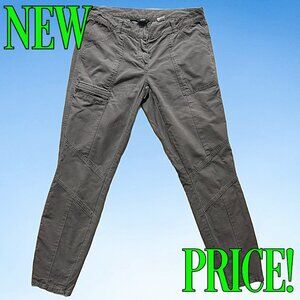 J.Crew Grey City Fit Skinny Cargo Pants, Sz 2